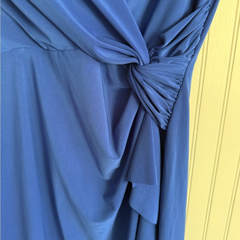 American Living Royal Blue Dress Size 4 with a Knot Waist - Picture 2 of 4